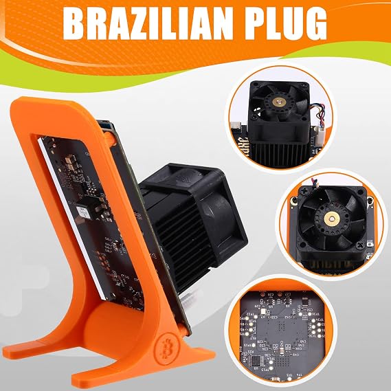 Bitaxe Gamma 601 Solo Miner 1.2TH/S BM1370 Asic Chip 18W From Antminer S21 Pro Bitcoin BTC Miner Wth Bracket UK Plug