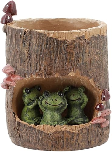 Vista 61 de Segreto Macetas creativas con agujeros de drenaje, jarrón de resina para decoración del hogar para suculentas, flores, cactus, decoración de Erizo