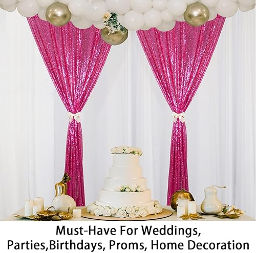 Miniatura 5 de Cortinas de lentejuelas color naranja, 2 paneles de 2 x 8 pies, telón de fondo de lentejuelas para boda N0319