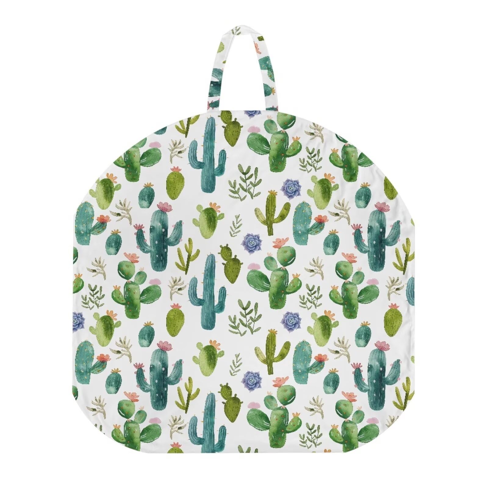 Bivxisrvo Green Cactus Newborn Lounger Pillow Cover, Lounger Cover for Boys Girls, Snugly Fit Infant Lounger for Baby, Infant Removable Slipcover, Baby Padded Lounger Infant Floor Seat Covers