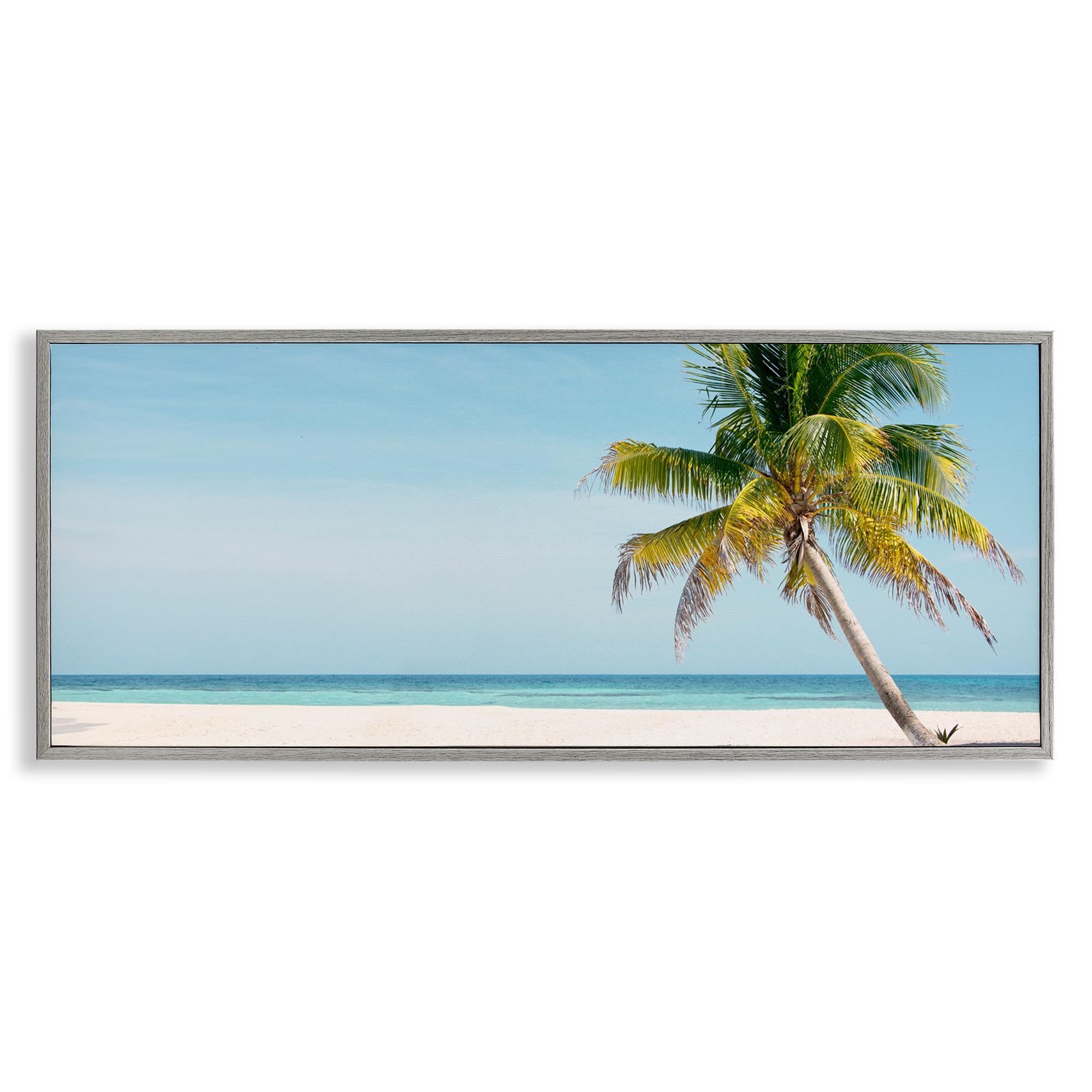 'Tropical Island Palm Tree'| Framed Giclee Art