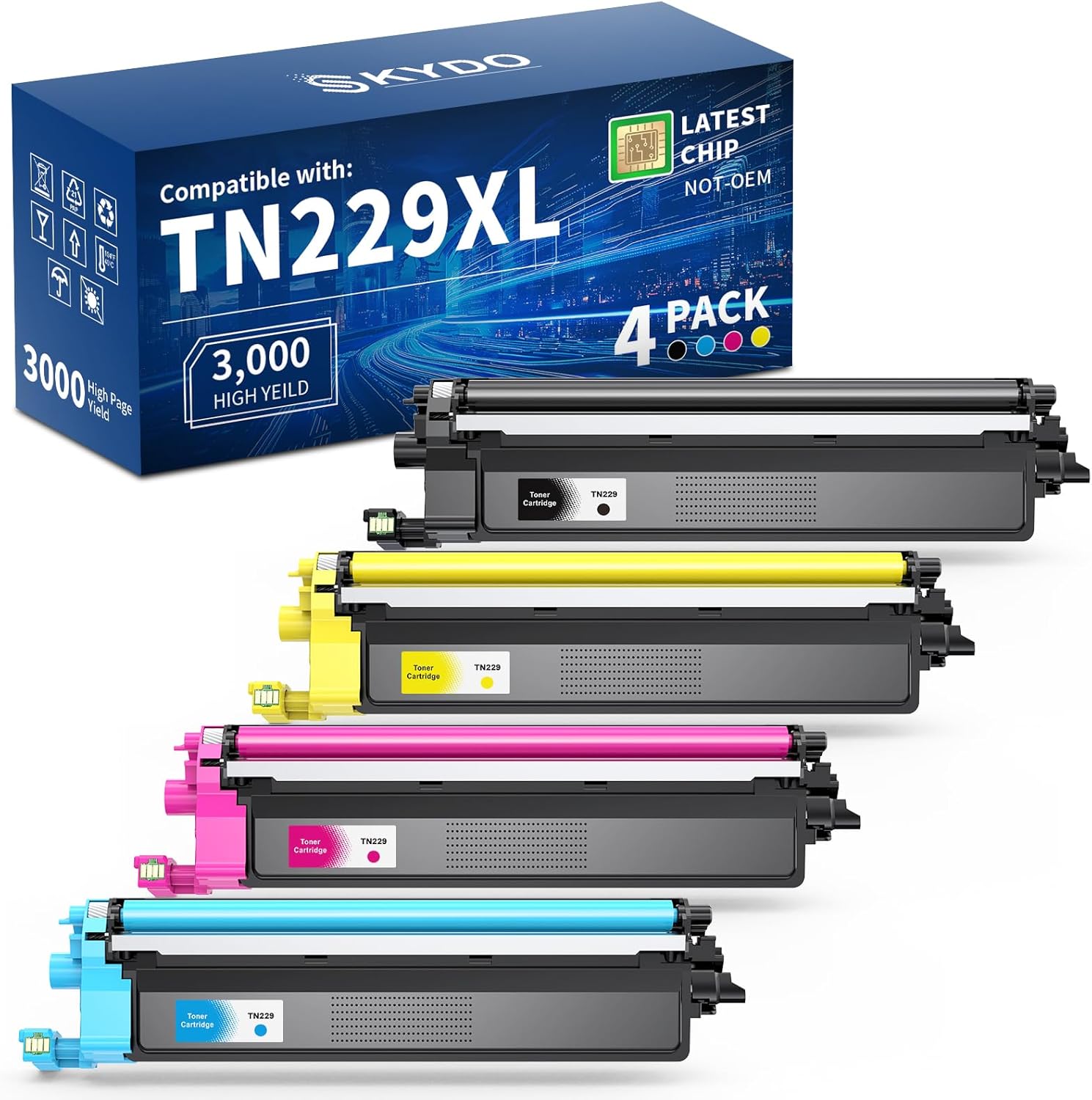 TN229XL compatible toner set for Brother printers