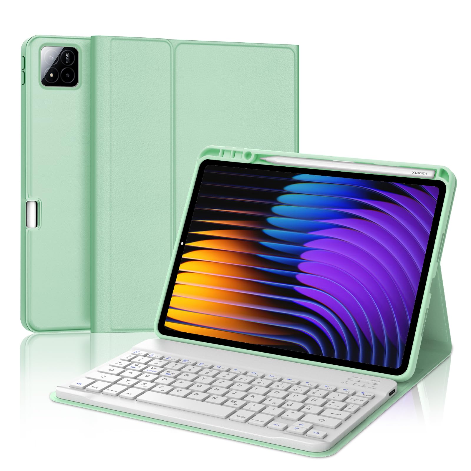 WAVATA Tastatur für Samsung Galaxy Tab S10 FE+ Plus 13.1 Zol