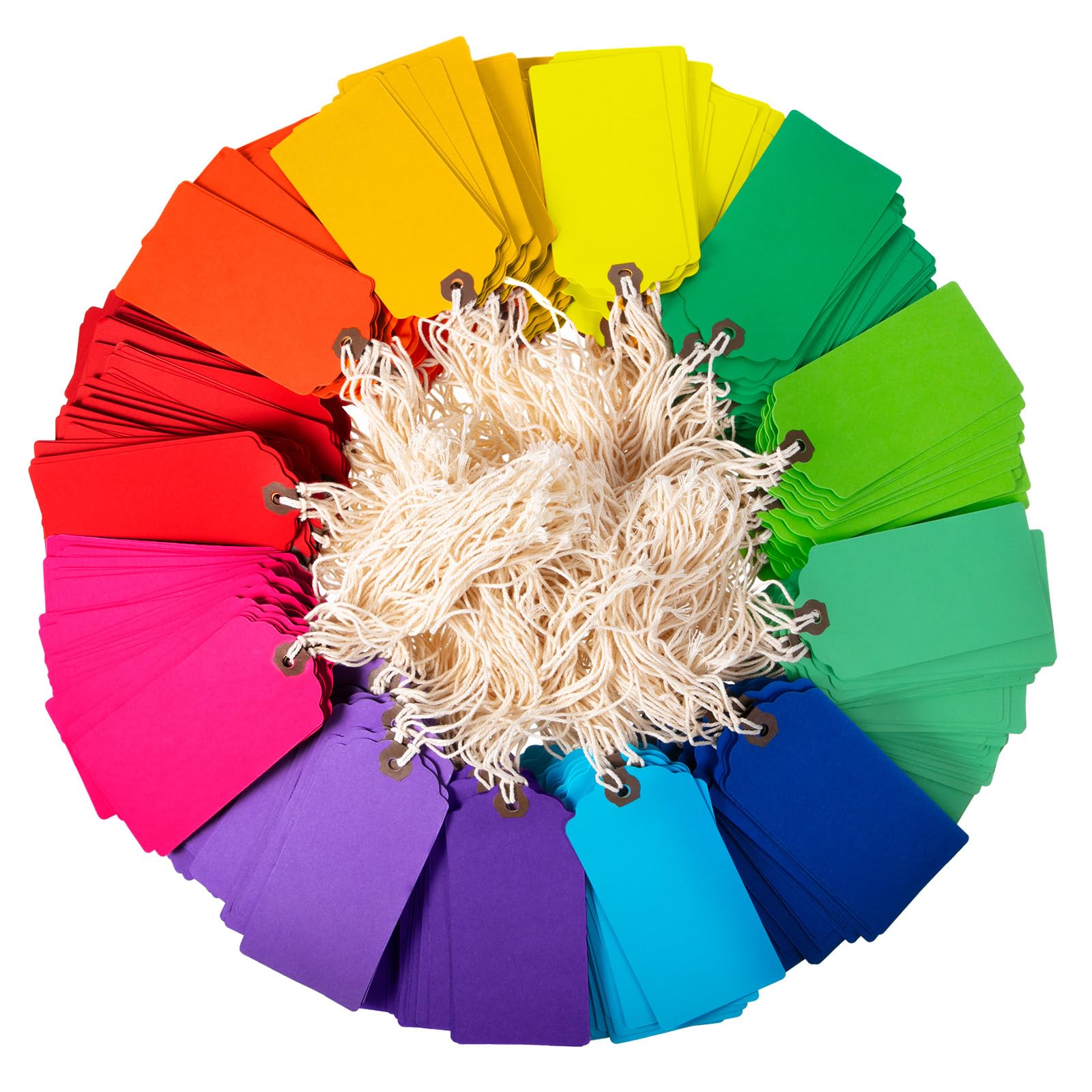 Outus Manila-Geschenkanhänger in Regenbogenfarben, 480 Stück