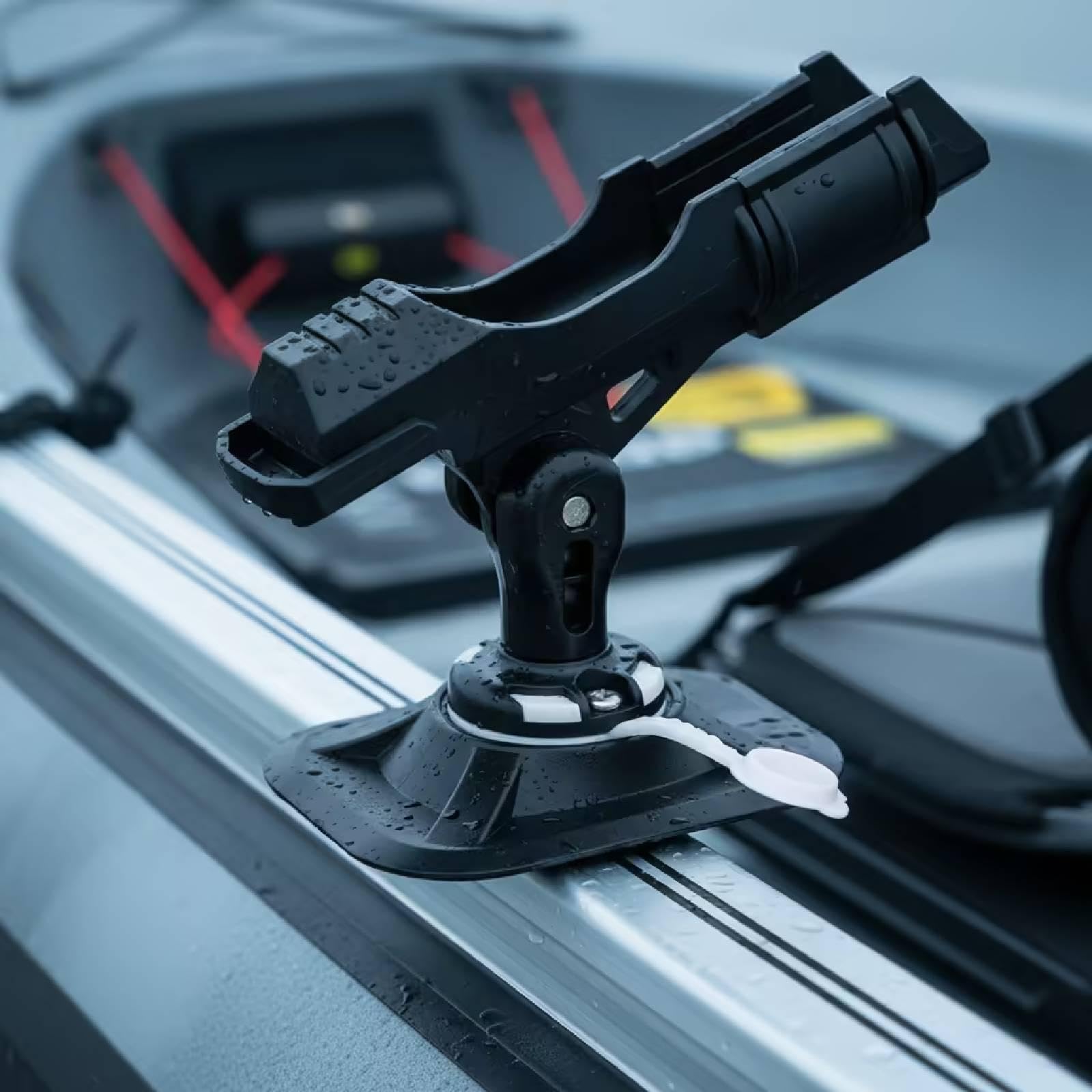 Porta Canna Da Pesca Supporto per Kayak Porta Canna Regolabile Staffa per Barca Struttura in Carbonio Resistente Facile Da Installare Adatto per Uso S