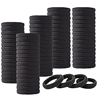 Vista 11 de 400 ligas multicolor para el cabello, soportes elásticos para cola de caballo sin arrugas, accesorios para el cabello de 0.8 in para niñas