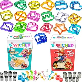 59pc Sandwich Cutters for Kids - Great for Toddler Lunch Box and Containers - Bento Box Accessories and Crustless Sandwich...