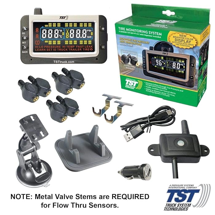Buy TST TST507FT6C 507 Series 6 Flow Thru Sensor TPMS & Repeator Tire Pressure