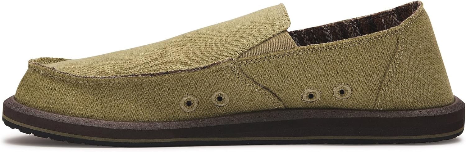 Sanuk Mens Hemp Sidewalk Surfer | High Rebound Comfort Footbed | Slip On Shoes for Men | Men's Slip-on Loafers