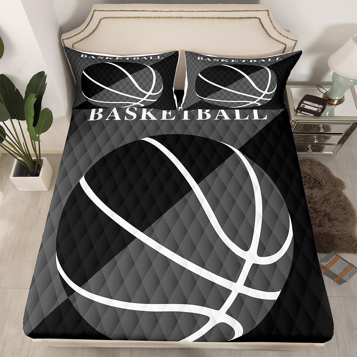 Set Di Lenzuola, Motivo Pallacanestro, Per Ragazze E Ragazzi, Con Tasca - 8
