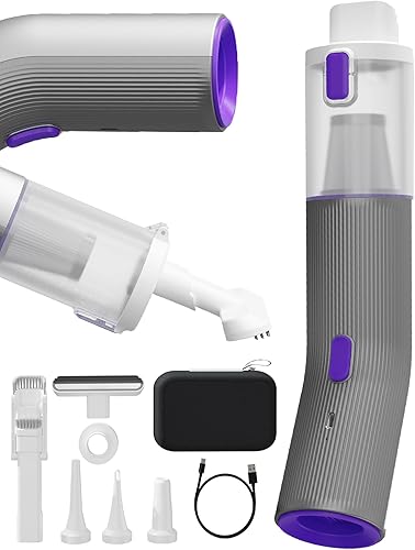 Miniatura 1 de Mini aspiradora portátil de mano para coche (plata)