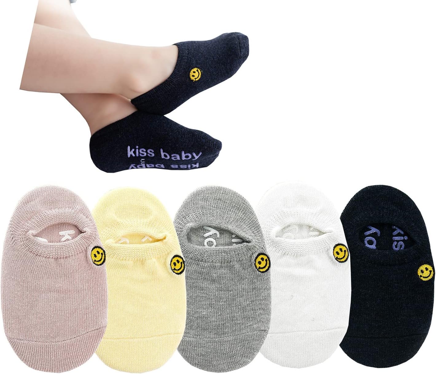 CHUNGBaby Grip Socks Boys Girls Toddler No Show Cotton Anti Slip Non Skid Invisable Summer Thin