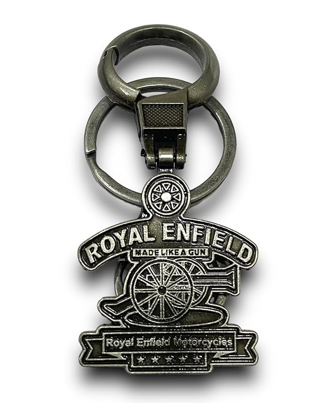 Imported Metallic Key chain for Royal RE Bullet Classic Bike Brass ...