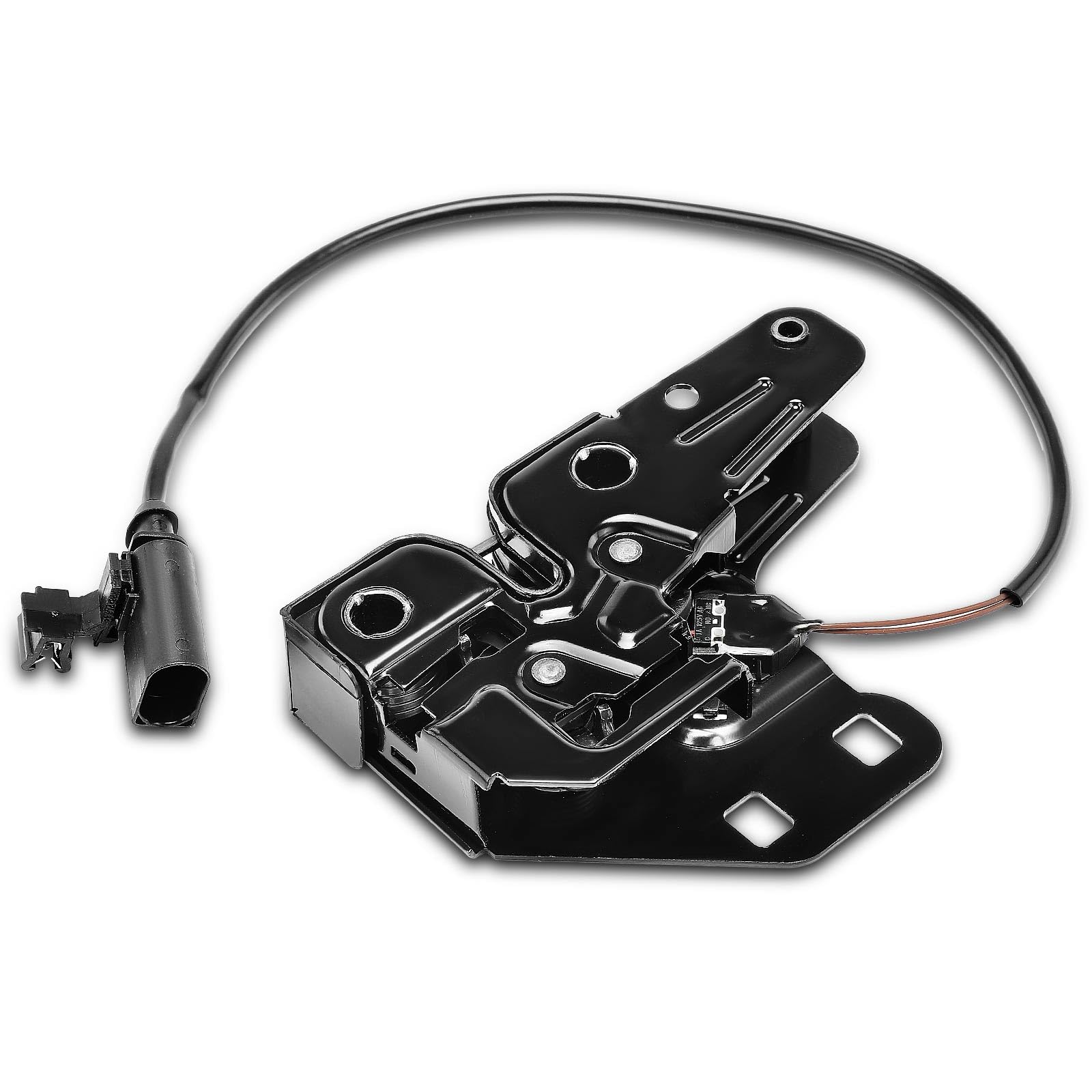A-Premium Hood Latch Lock Assembly Compatible with Audi Vehicles - A6 2005-2010, R8 2008-2012/2014-2016, A6 Quattro 2005-2011, RS6 2010-2010, S6 2007-2011 - Front Side, Replace # 4F0823509A, 4F0823509