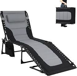 LIFERUN Transats Jardin Extérieur XXL Pliables, 199×66×35…