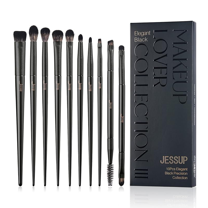 Kit de 10 Pincéis para Maquiagem dos Olhos Jessup T337