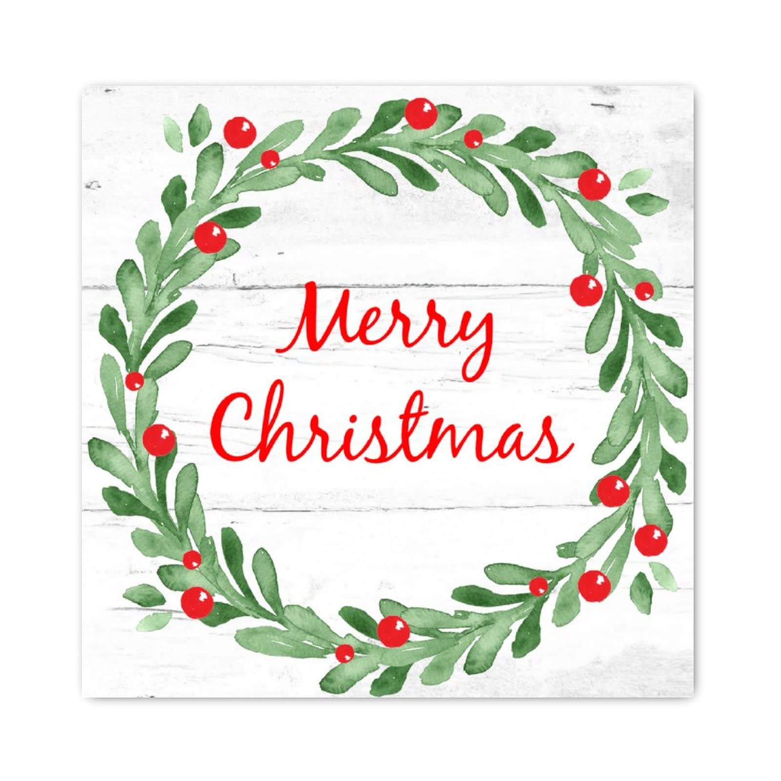 Panneau bois Merry Christmas de 30 cm : la touche déco chaleureuse pour votre salon