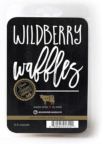 Milkhouse Candle Company, Wildberry Waffles, Farmhouse Collection - Fragancia de cera de soja, 5.5 onzas