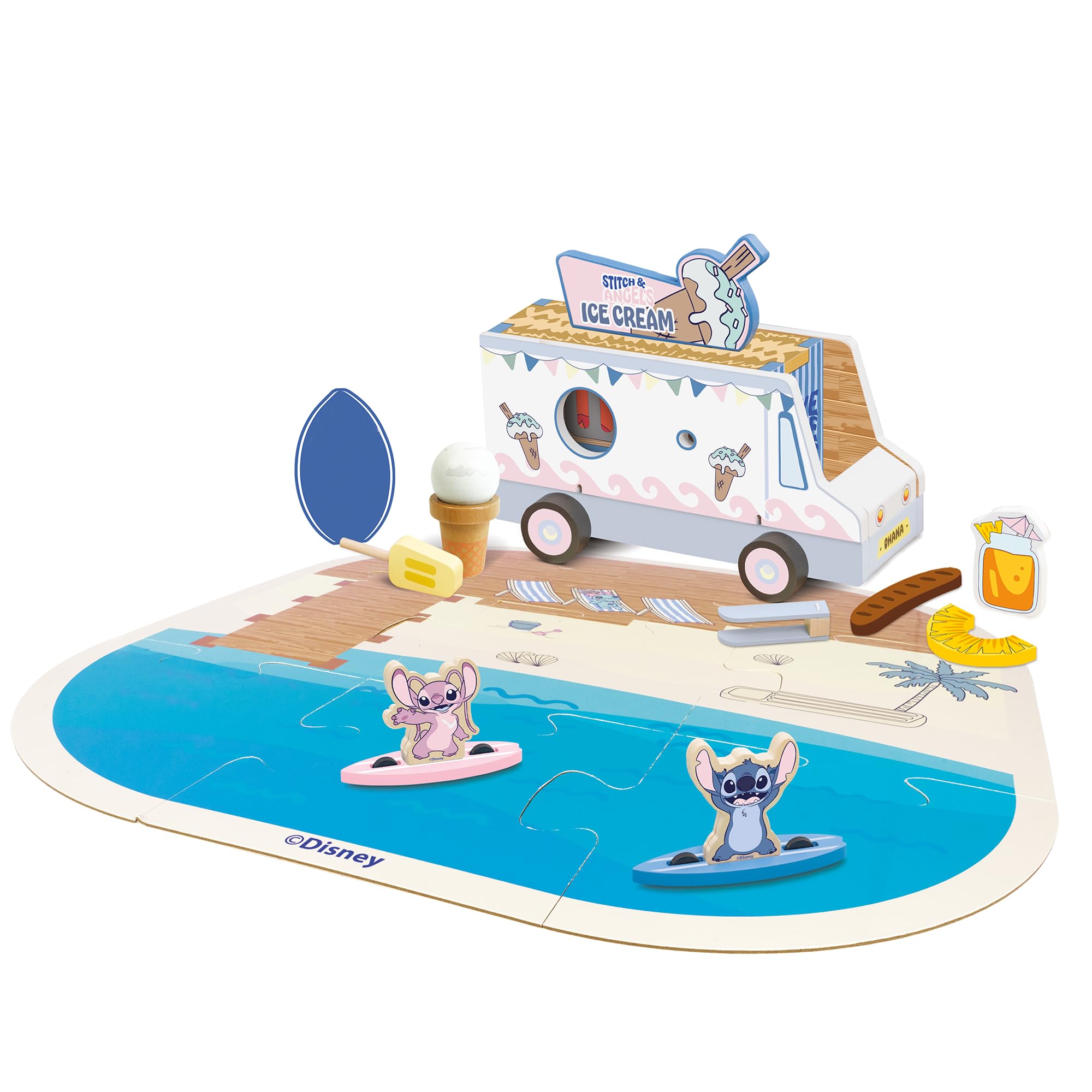 Disney Lilo & Stitch Adventure Bag Playset – Kids’ Target Game with Toy Blaster, Wooden Targets, Binoculars & Travel Bag – Fun Outdoor & Indoor Activity Set (Transforming Vehicle)