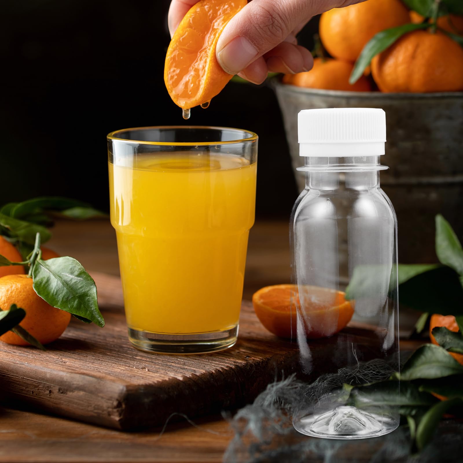 UPKOCH Bottiglie vuote per il latte in plastica: 15 pezzi bottiglie di succo, bottiglie di plastica, succo di frutta, bevande frullati da 100 ml
