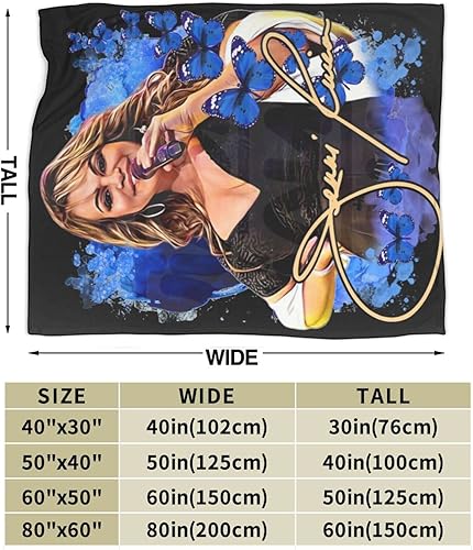 Miniatura 3 de Jenni Singer Rivera - Manta de franela polar para todas las estaciones, cálida y ultrasuave, manta casual para cama, sofá, cama, sofá o dormitorio,