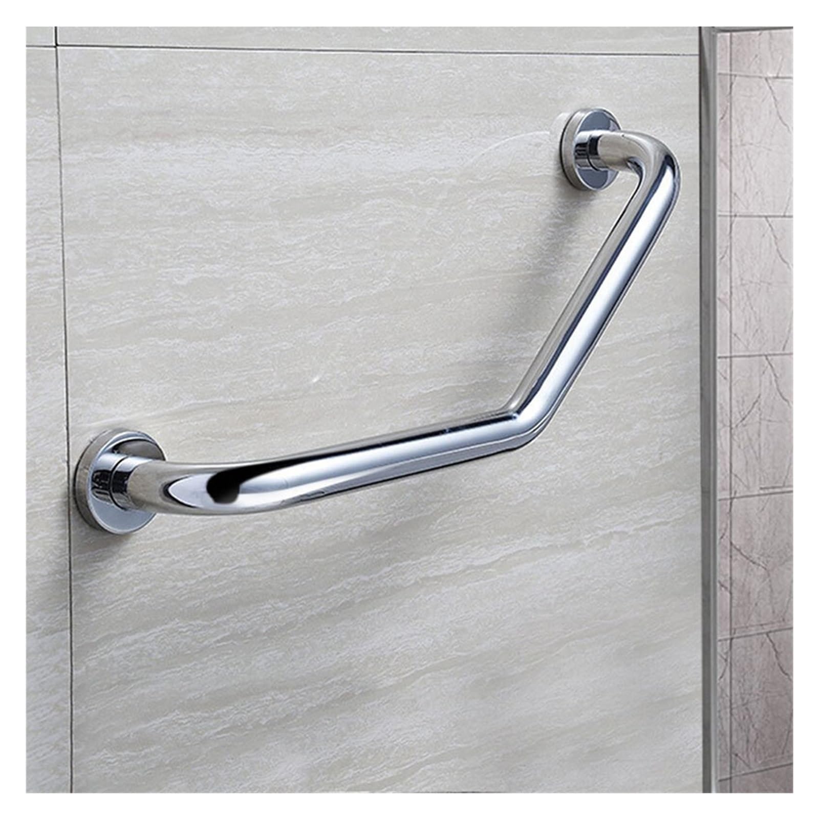 Asidero BañO Barandilla de seguridad con barra de agarre en ángulo for ducha de baño, barra de agarre segura for brazo de pasamanos de baño for ayudar a personas mayores Agarraderas BañO(Without Soap