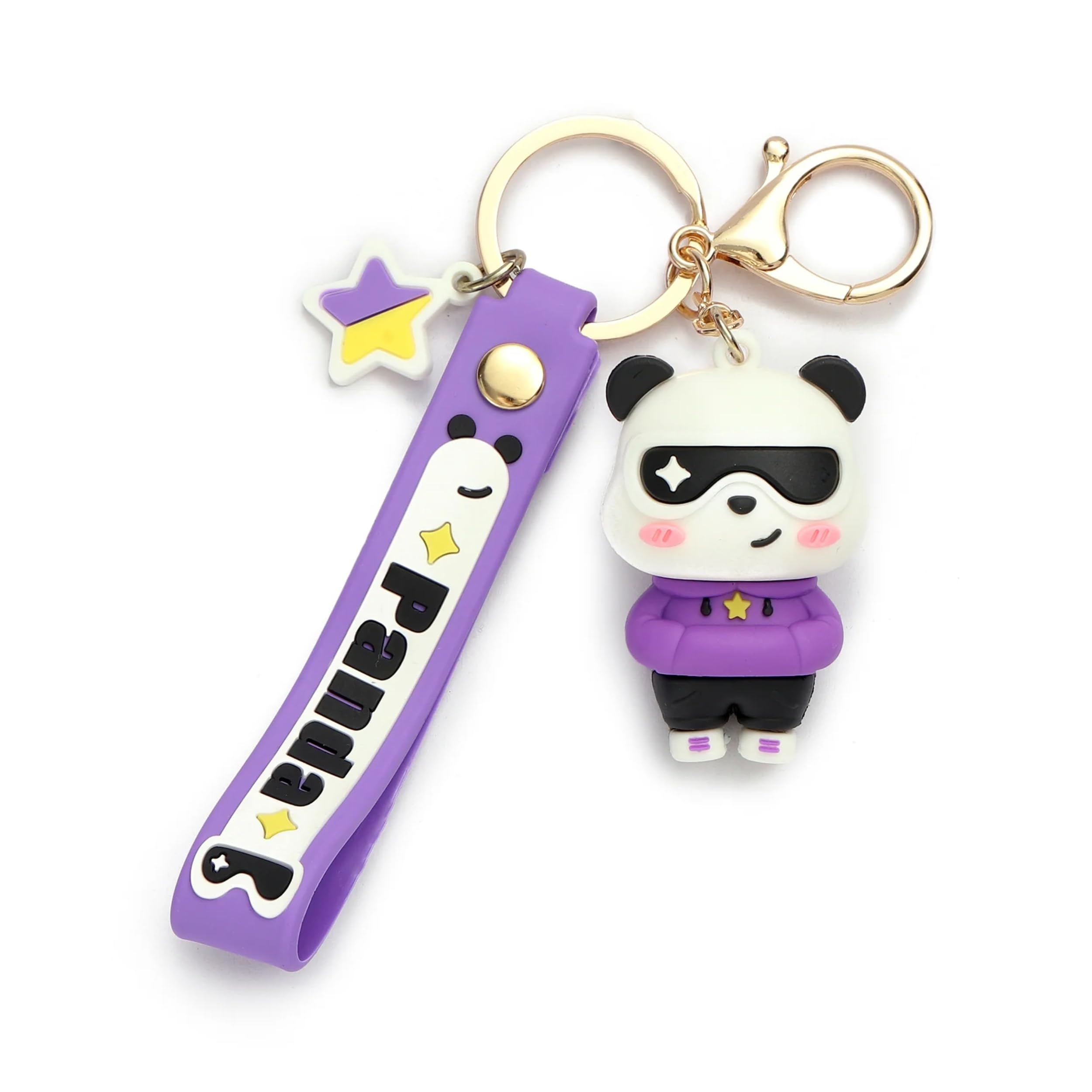 SALTY Valentine Gift for Girlfriend & Boyfriend | Pookie Panda Bag Charm for Men & Women | Fancy & Stylish Boys Girls Accessories | Birthday, Anniversary, Wedding & Special Occasion Gifts