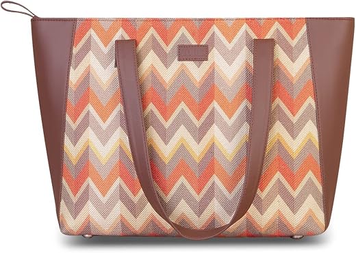 ZOUK Women's Handcrafted Side Tote Bag and Handbag for Office and College