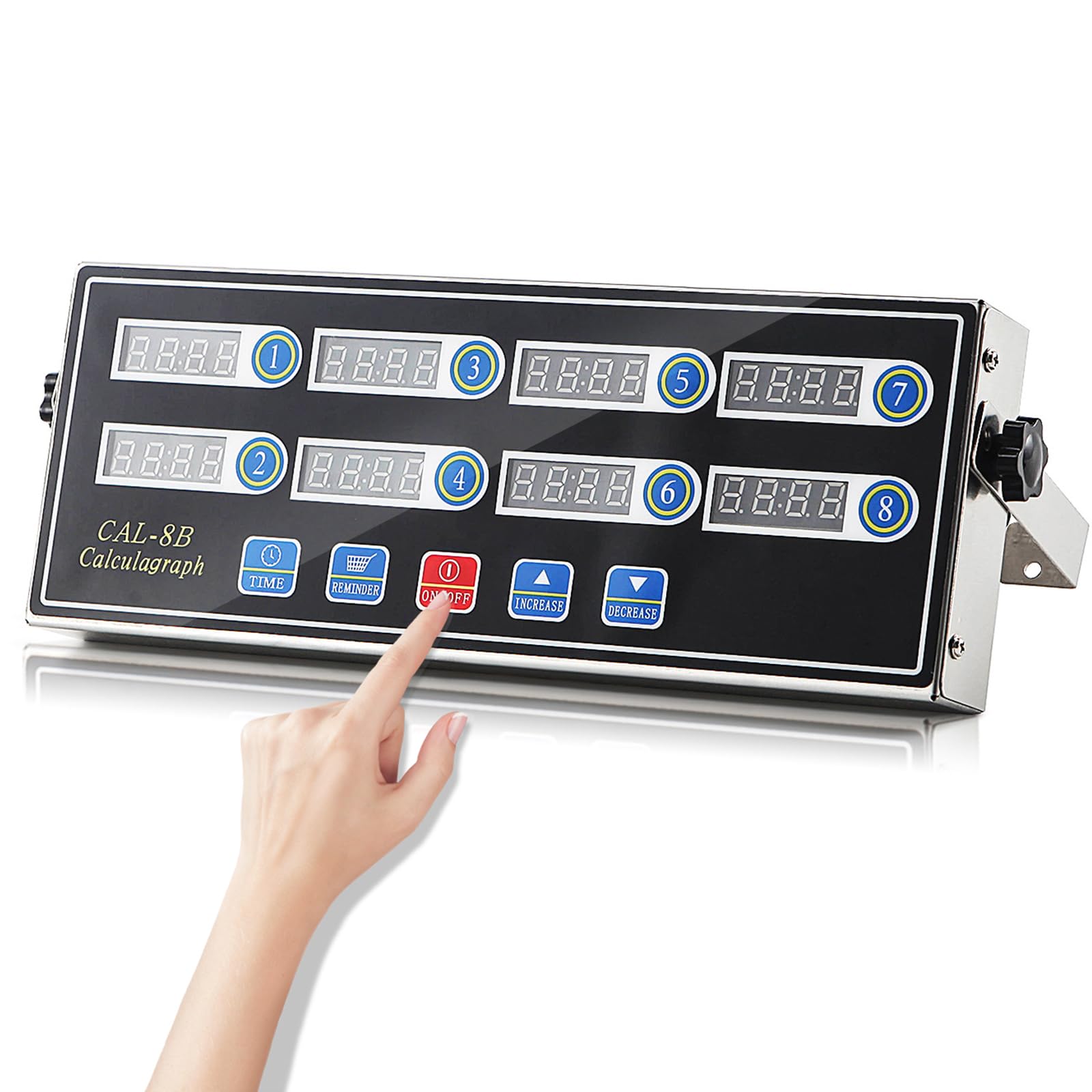Timer da cucina commerciale a 8 canali con allarme forte e pannello intelligente per friggitrice da ristorante cottura cottura programmabile in acciaio inossidabile allarme forte