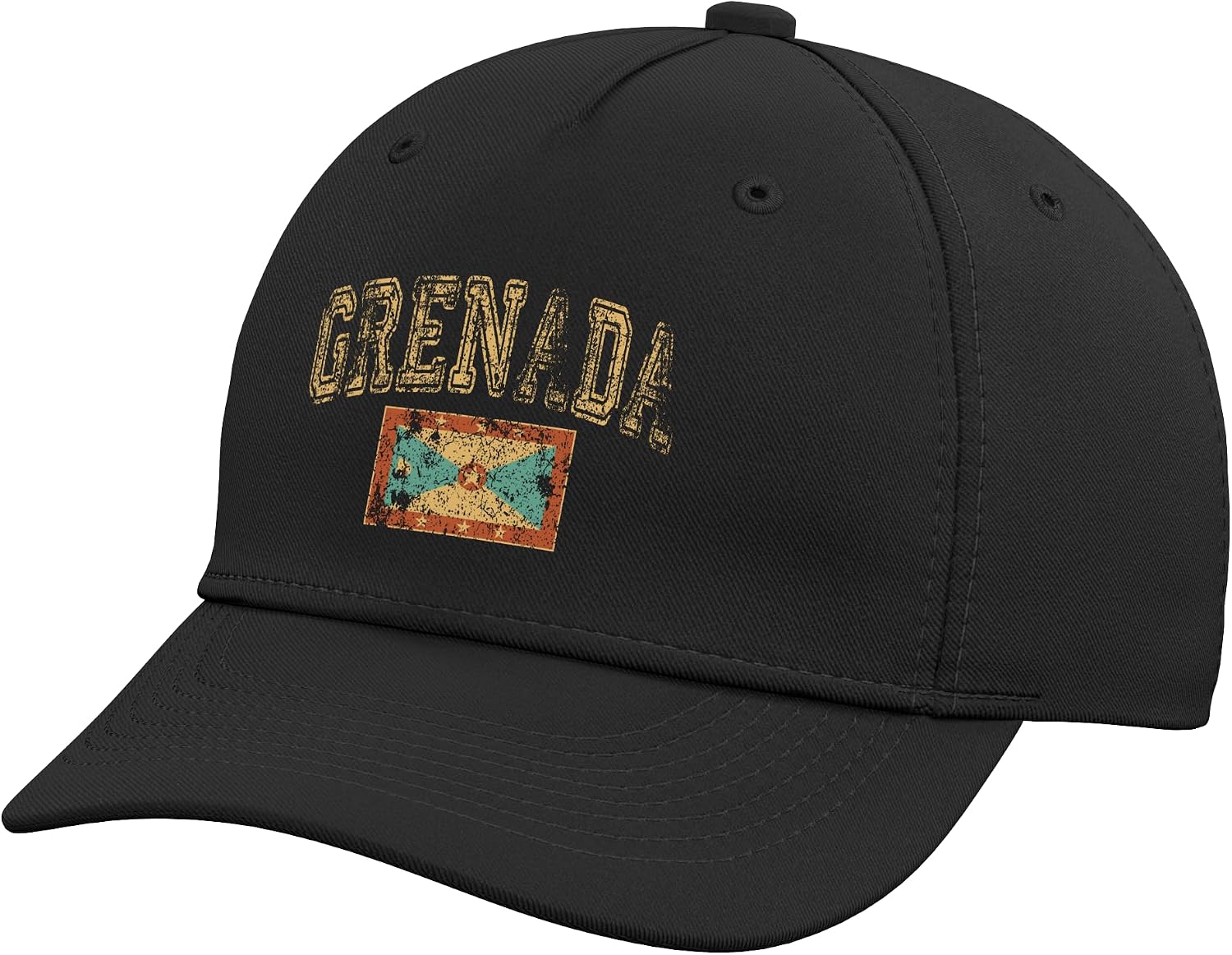 Vintage Retro Faded Grenada Flag Grenadian Pride Adjustable Baseball Hat
