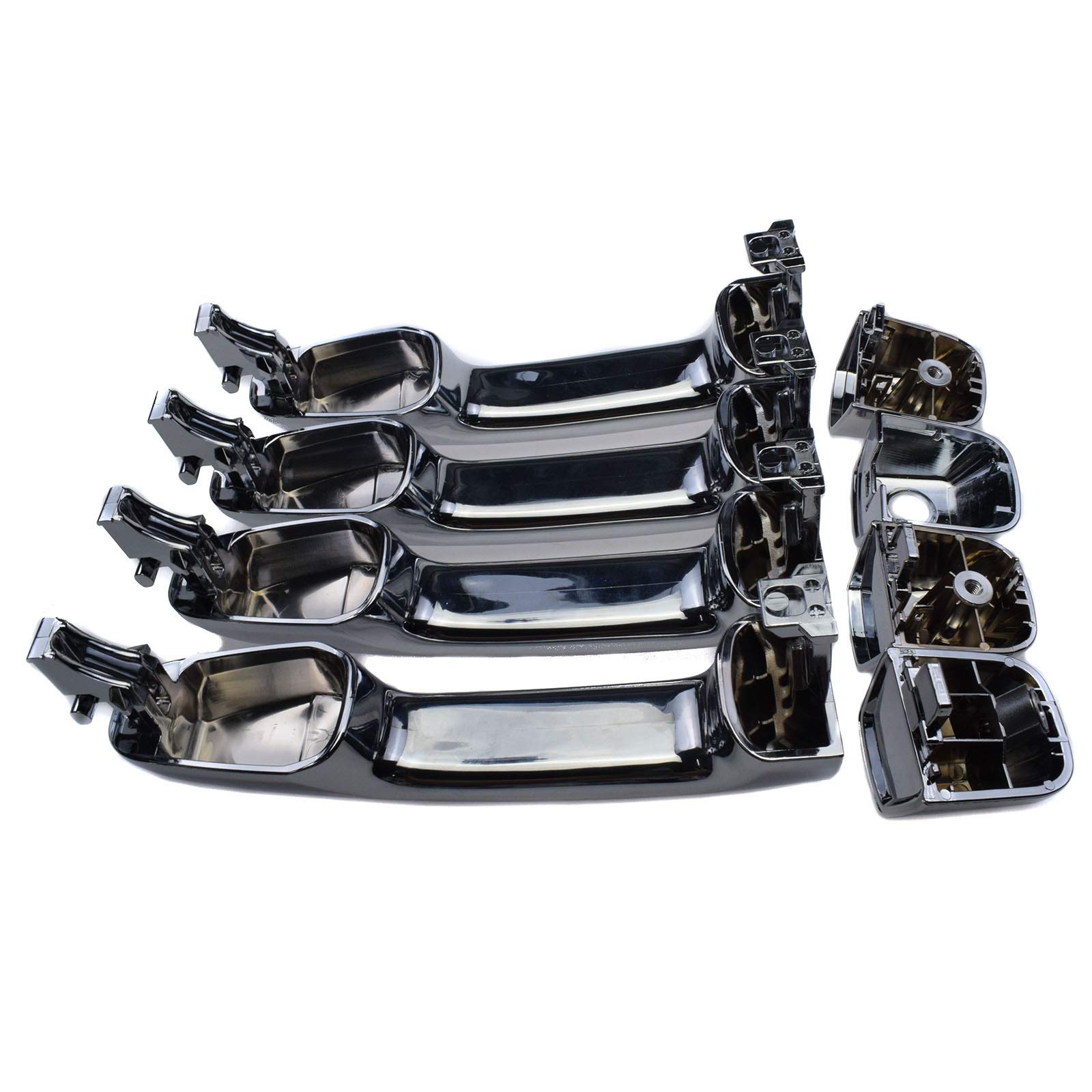 Przednia tylna lewa prawa chromowana klamka zewnętrzna 2010-2018, dla Toyota, 4Runner Land Cruiser, dla Lexus, GX460 6921060100 osłona zewnętrznej klamki drzwi samochodu(Front Left Right)
