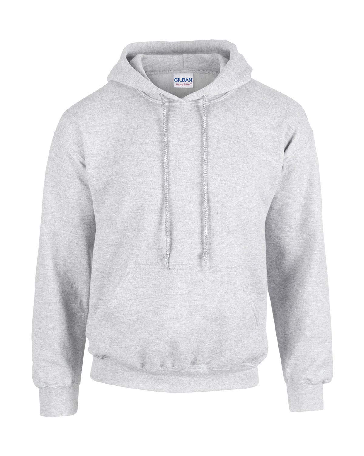 Gildan Heavyweight DryBlend Adult Unisex Hooded Sweatshirt Top/Hoodie (13 Colours) (XL) (Ash)