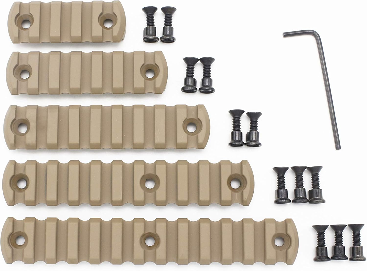 Active-8 5-7-9-11-13 Slot Keymod Picatinny Rail Lightweight Aluminum Weaver Rail Section Accessories for Keymod Rail System