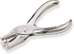 Officemate 1- Hole Punch, 5 Sheet Capacity, Silver (90091)