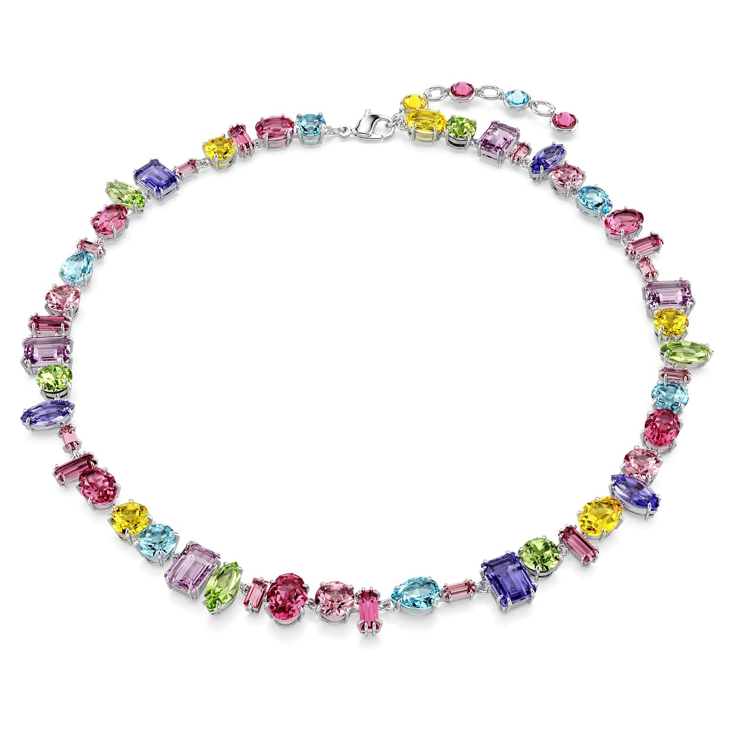 Swarovski Gema necklace, Mixed cuts, Multicolored, Rhodium plated - Review, Price and Buying Guide