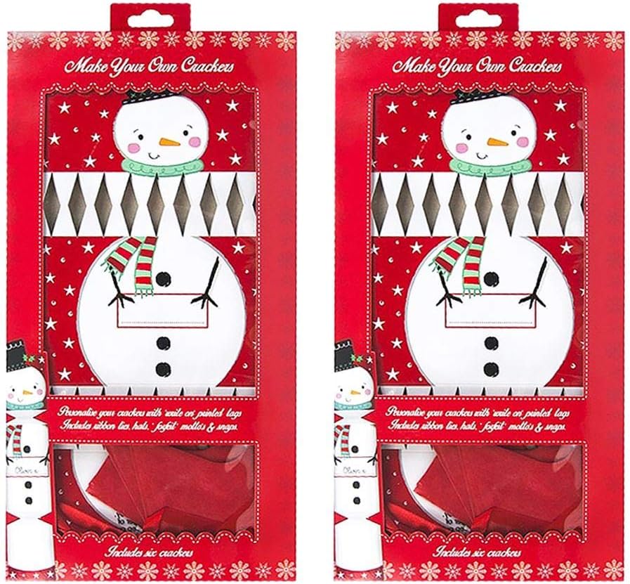 RoyleChristmas Crackers Make Your Own Christmas Crackers DIY Snowman Nutcracker Xmas Party Tableware Kids x 12 Crackers