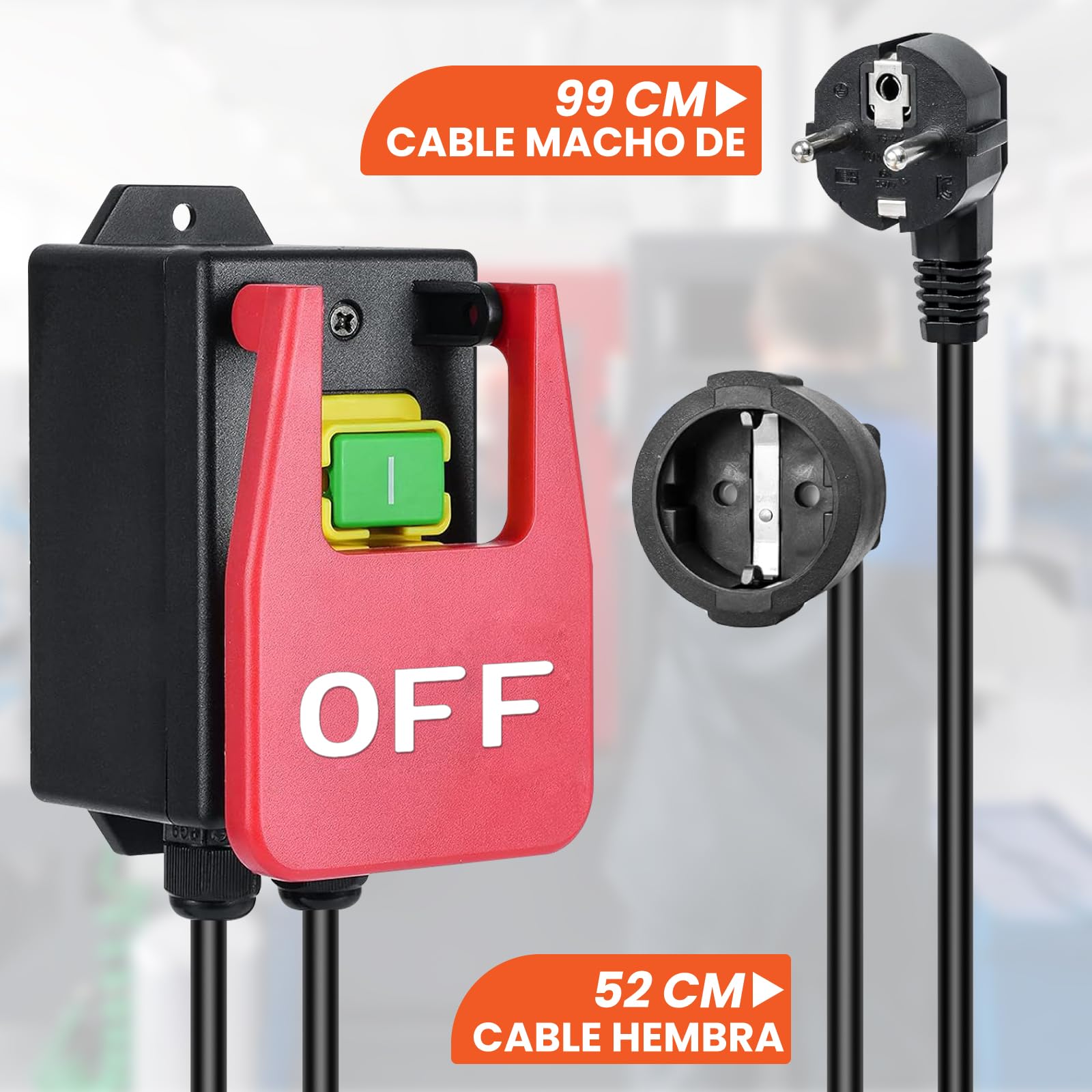 Interruptor monofásico on/off 230 V