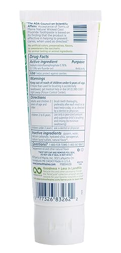 Miniatura 3 de Tom's of Maine - Pasta de dientes para niños, de fluoruro, anticaries, pasta de dientes de los niños, pasta de dientes para niños, extravagante