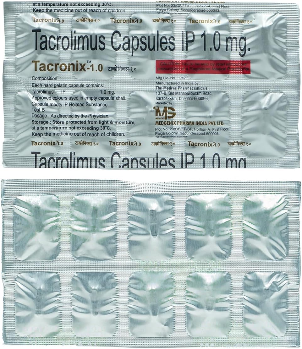 Tacronix-1Mg -Strip of 10 Tablets