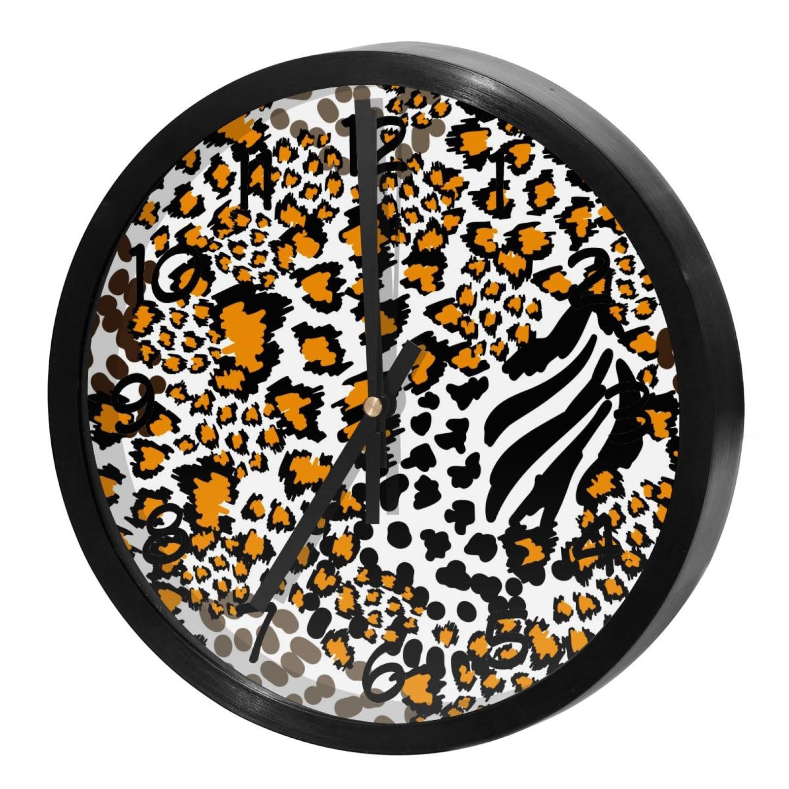 Horloge murale silencieuse à quartz à piles ronde pour bureau et école