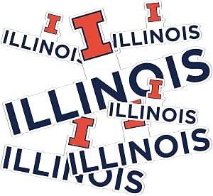 University Of Illinois Fighting Illini Stickers – Desert Cactus Vinyl Decal Sheet For Laptop, Car, Water Bottle