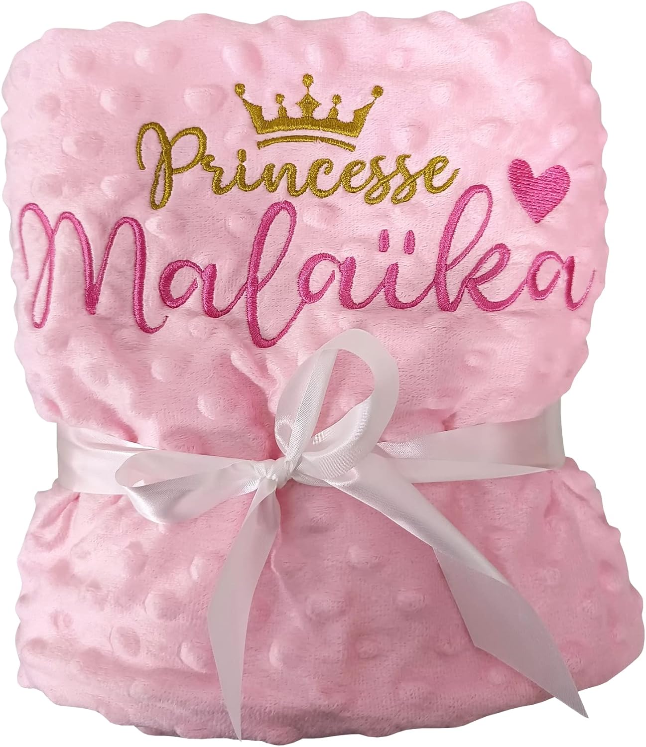 Embroidery Baby Blankets for Girls with Name Personalized