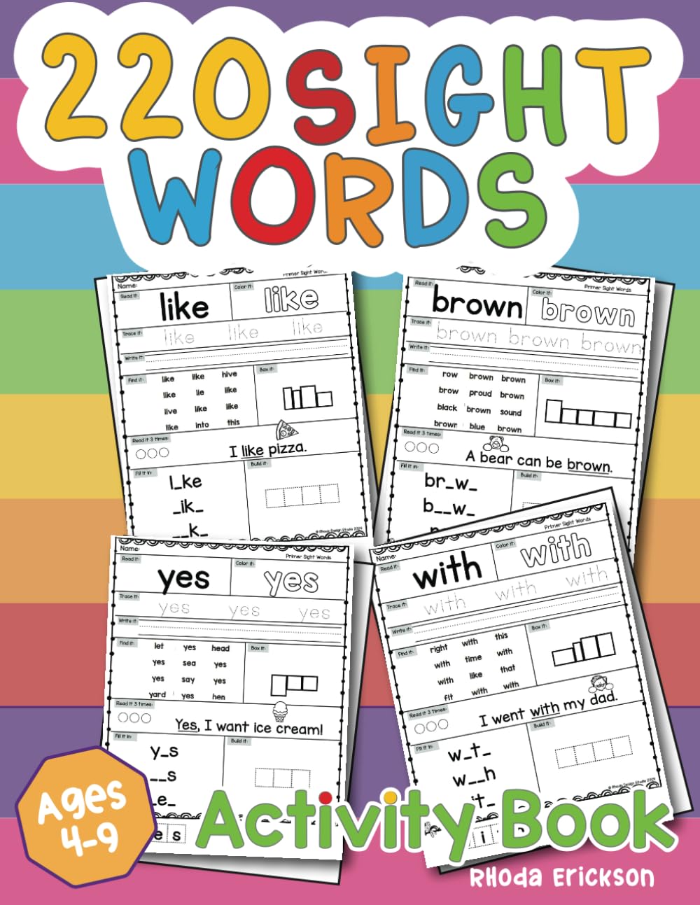 Mastering Sight Words: A Complete Learn to Read Sight Words and Phonics Activity Workbook, 220 High Frequency Words (Reading and Language Workbooks)