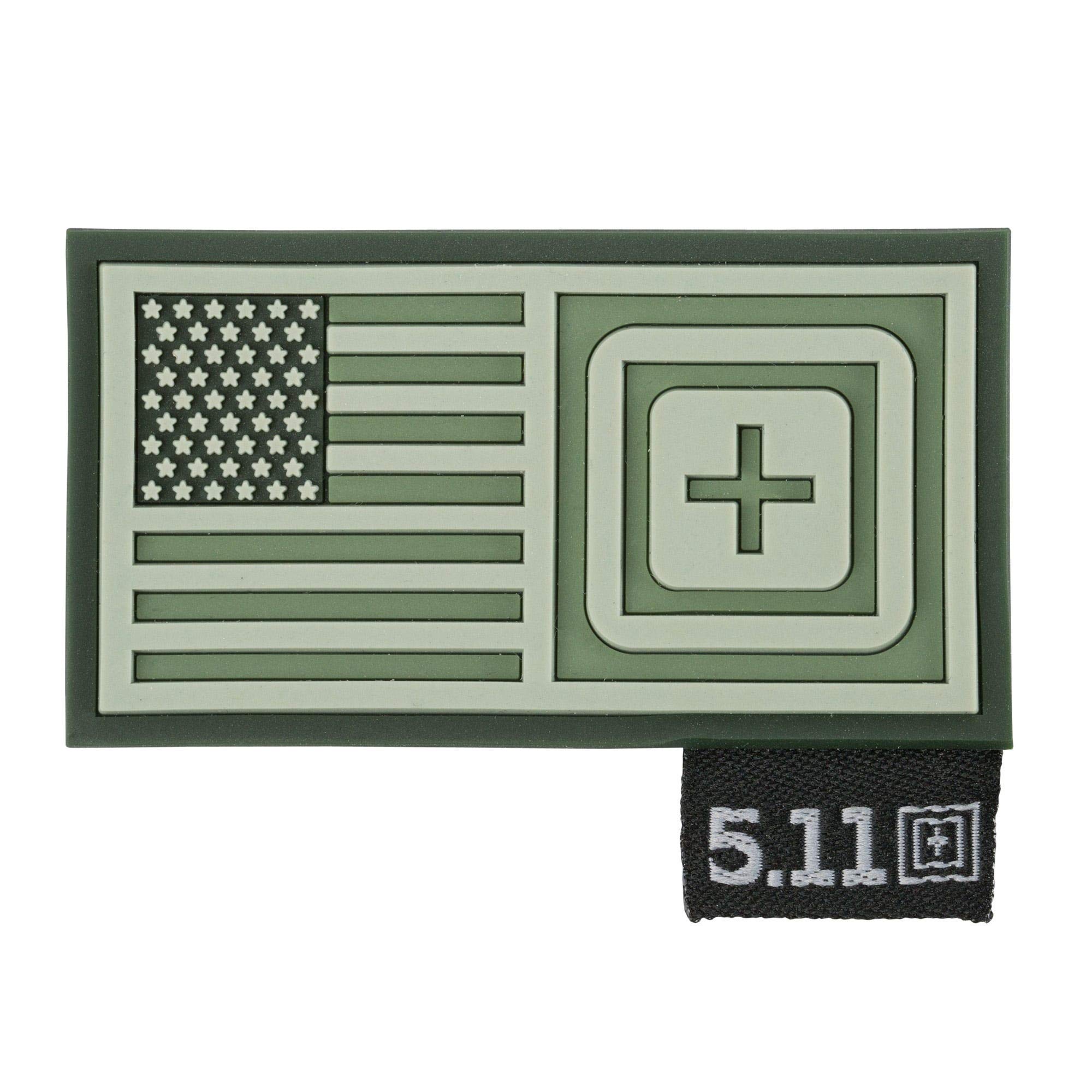 Patch tactique court Stack OD vert 5.11 pour personnaliser son gilet