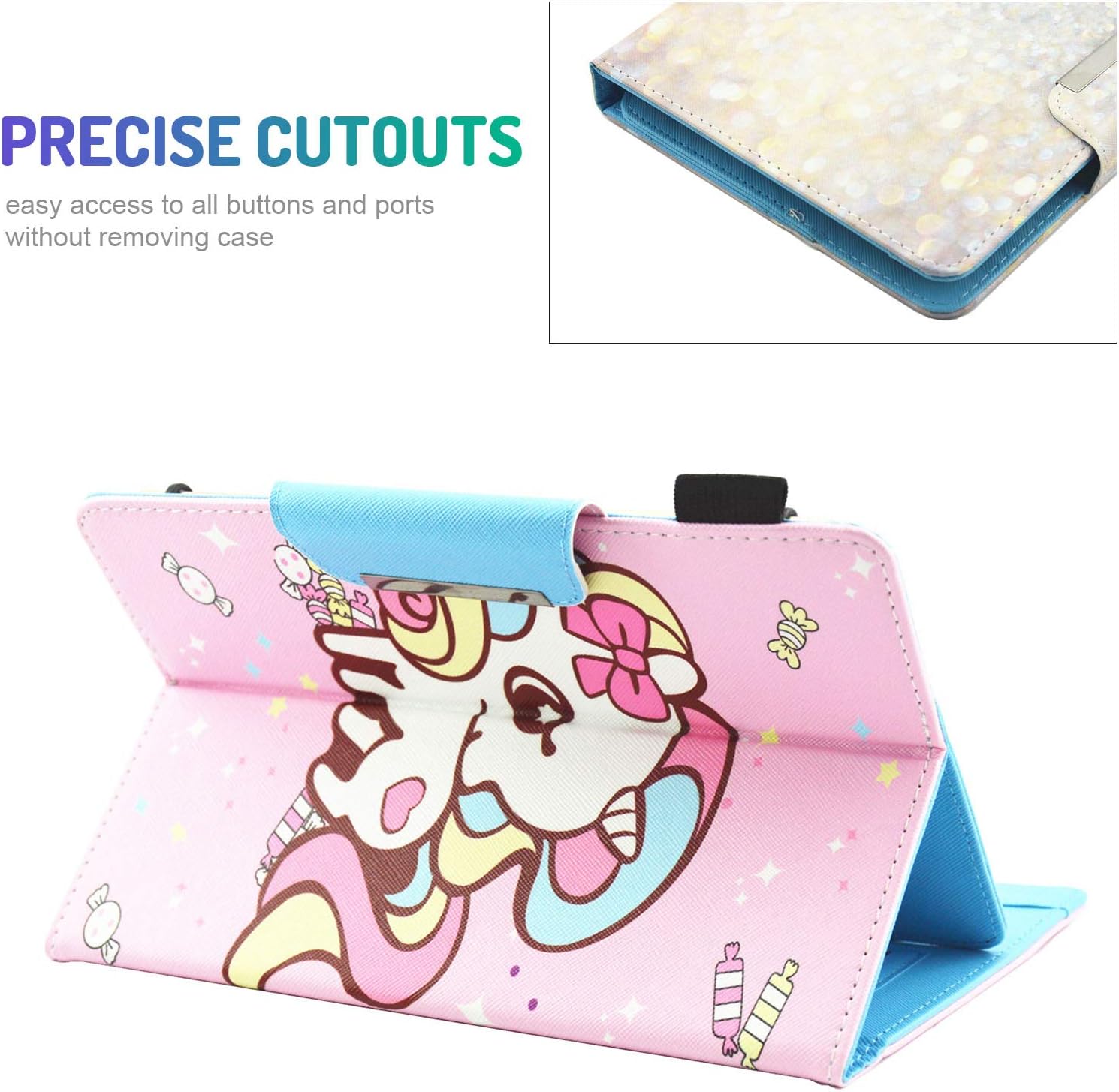 کیف چرمی Dteck برای انواع تبلت 6.5-7.5 Inch