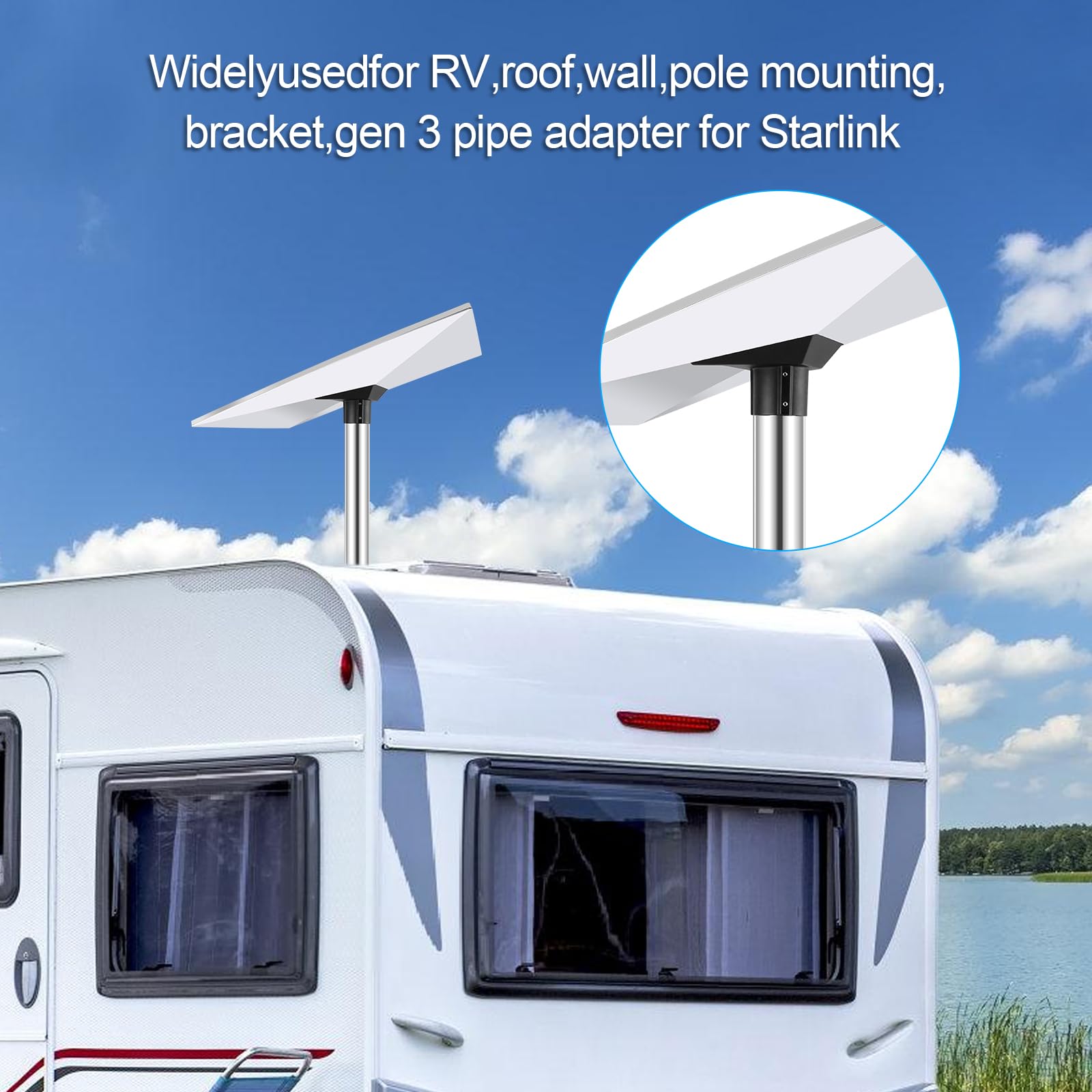 Starlink Mini Sunroof Suction Cup Mount Black Starlink Mini Car Mount Secure Suction Cup Mounting Kit for Car, Window, Sunroof, RVs, Boats-Strong Suction for Stable Satellite Signal During Driving