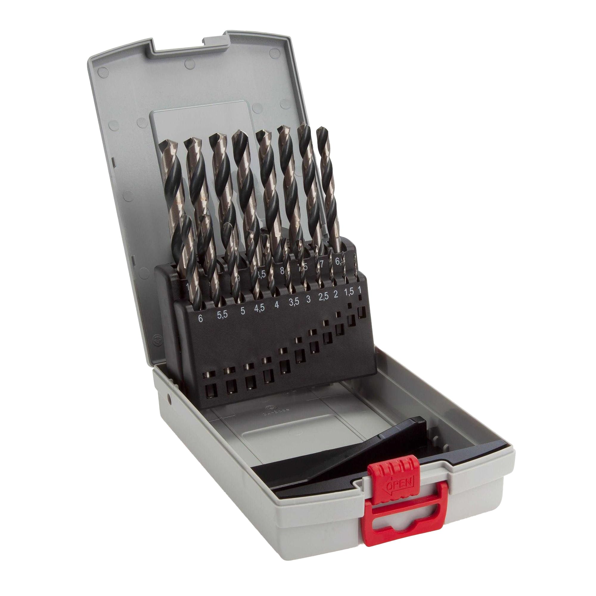 Bosch Professional Coffret 19 pièces Forets HélicoÏdaux HSS PointTeQ (pour métal, ProBox, accessoires pour perceuses-visseuses)