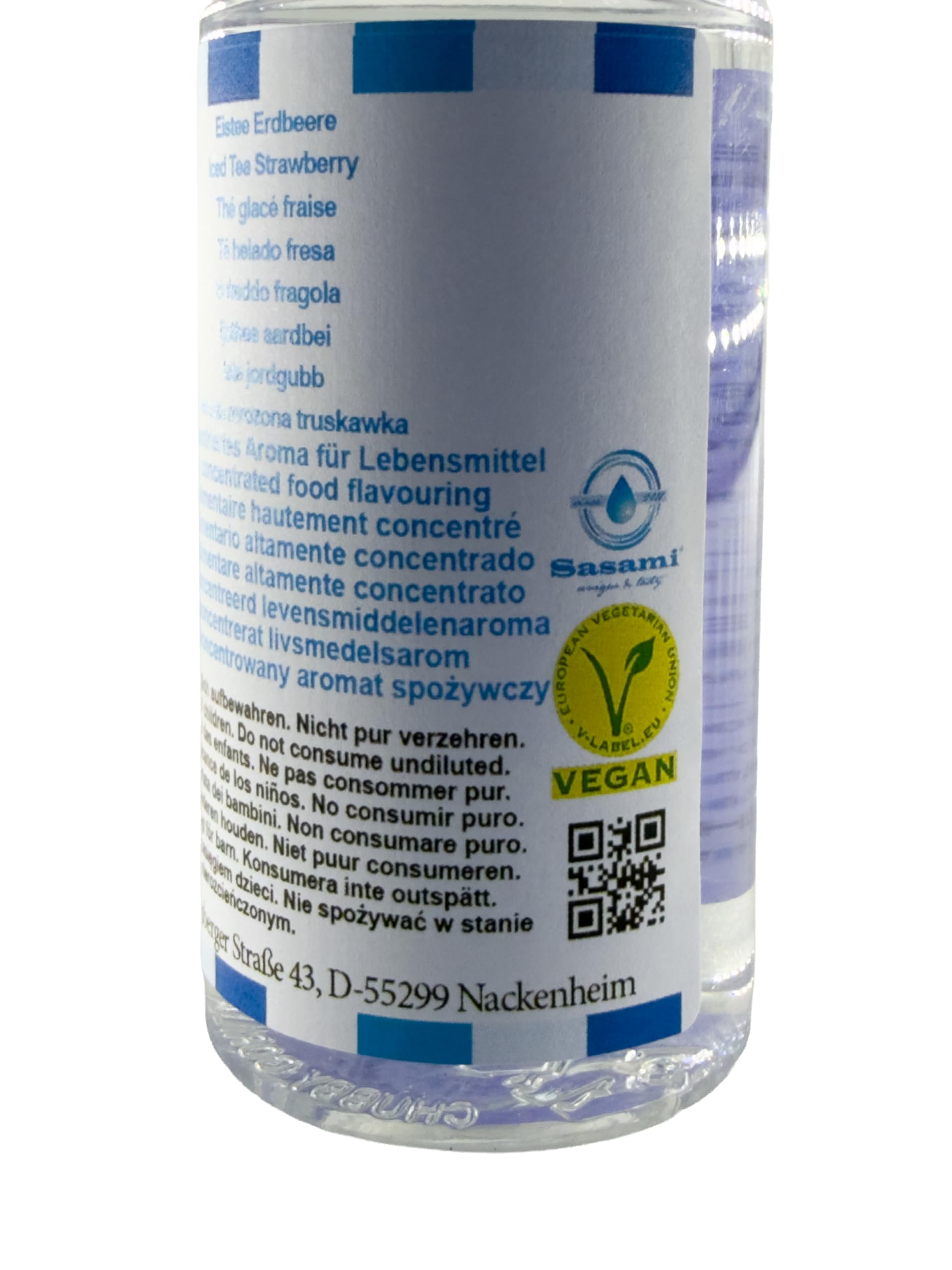Herbata mrożona truskawka aromat koncentrat – Wegański – Sasami – 100ml