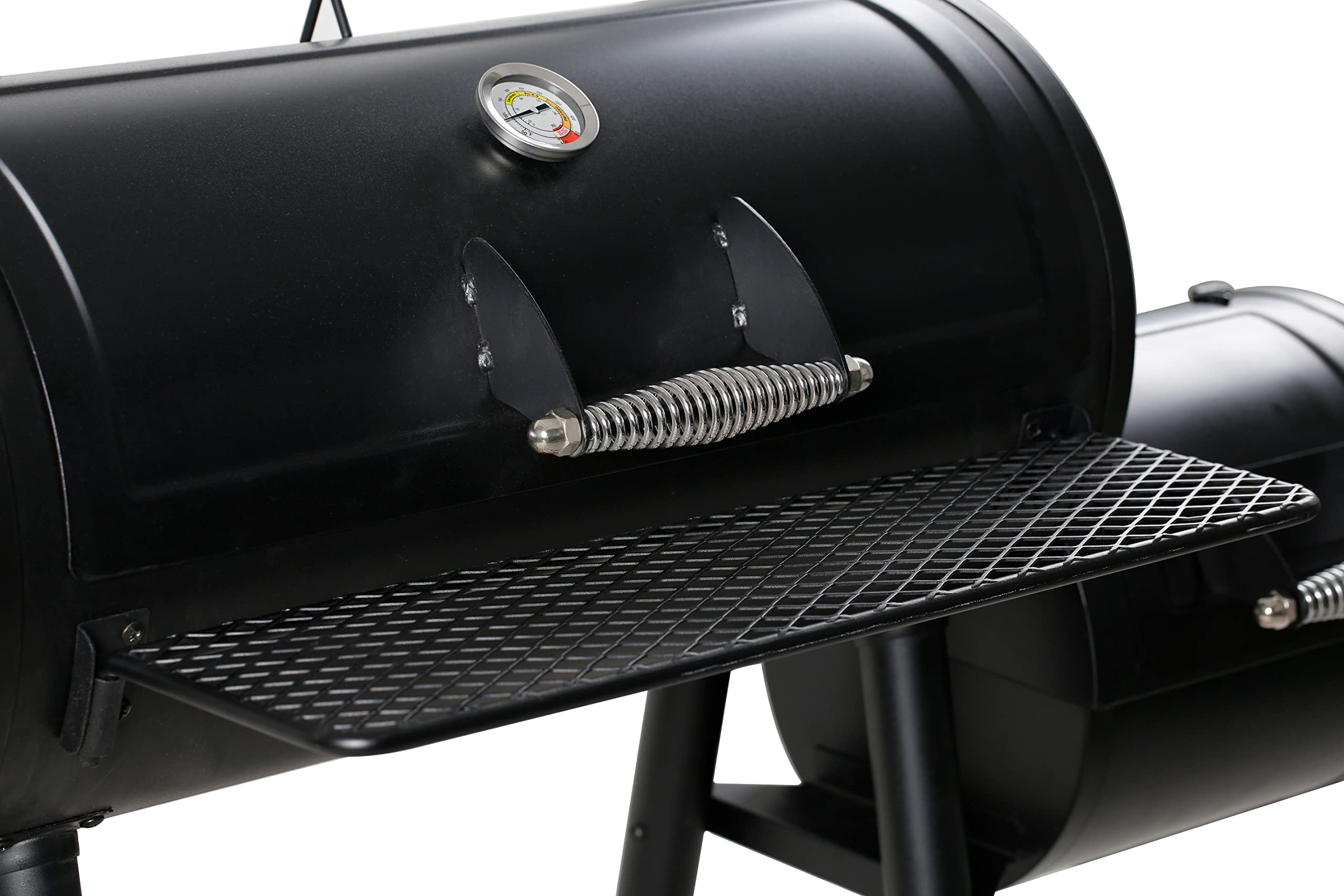 Barton Holzkohle-Räucherofen 45,7 Cm – Mit 2 Grillrosten, Deckelthermometer, Luftreglern & Wasserschale, Für Fleisch, Fisch, Gemüse