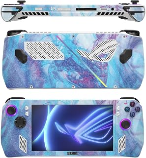 MightySkins Glossy Glitter Skin Compatible with Asus ROG Ally - Paint Vapor | Protective, Durable High-Gloss Glitter Finish | Easy to Apply